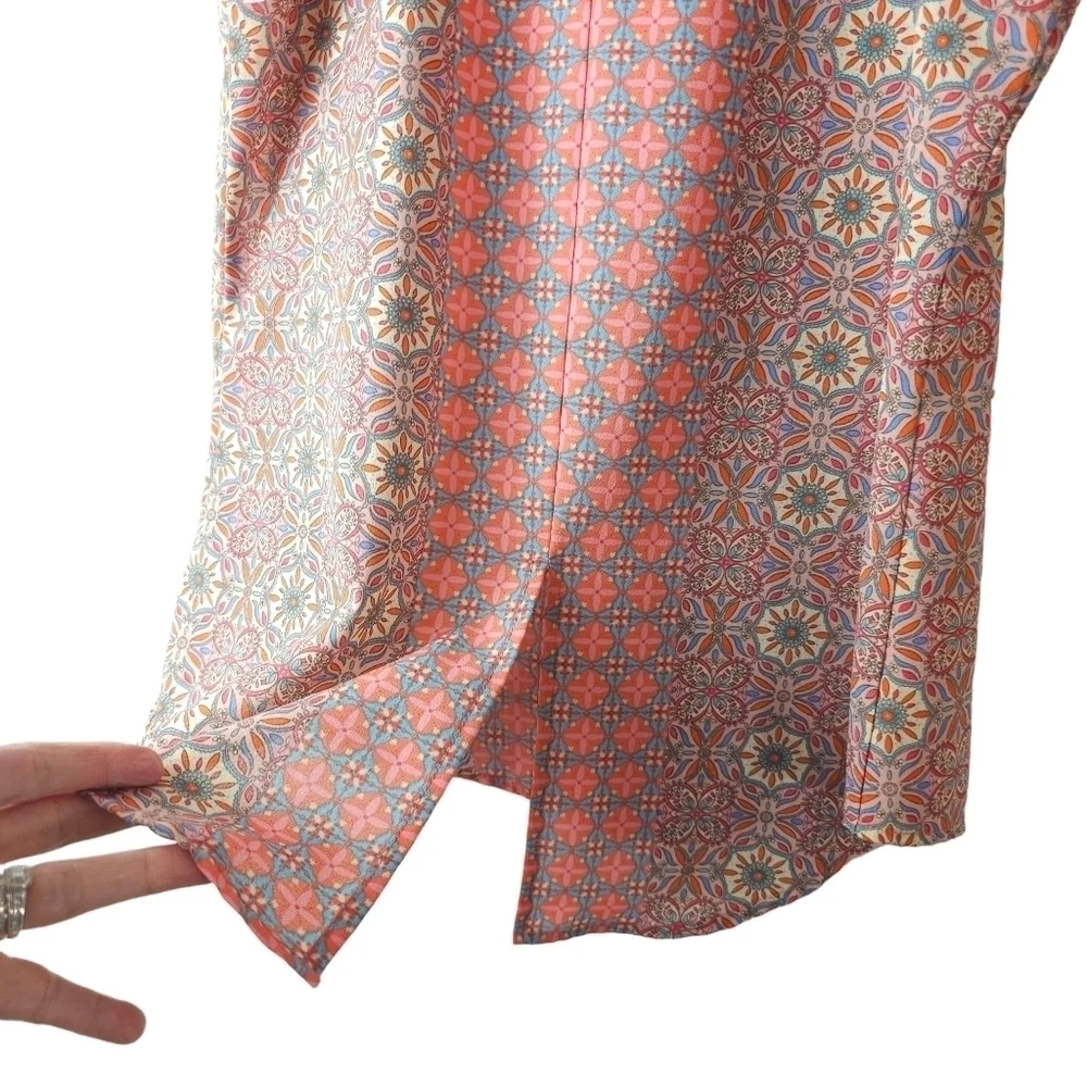 Sanctuary Clothing Women's Collage Craft Printed Sleeveless Blouse